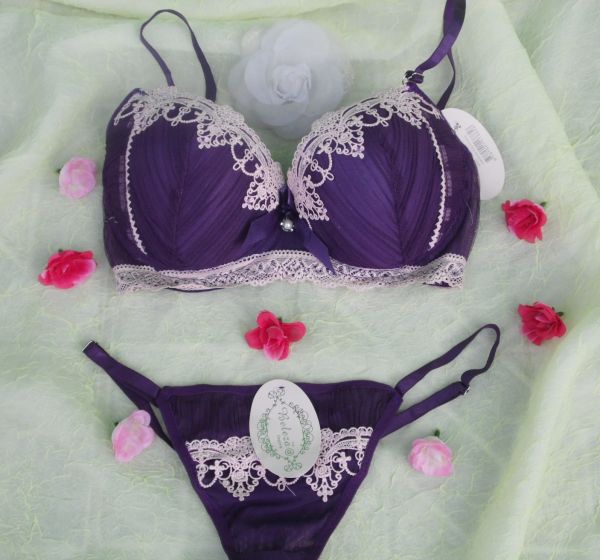 Lingerie Purple Rendada